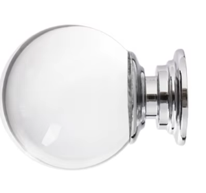 Kristallglasknöpfe für 6 mm bis 10 mm Glastüren.