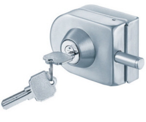 Glastürschloss zum Klemmen an Glastüren