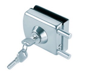 Glastürschloss zum Klemmen an Glastüren