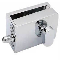 WC-Glastürschloss zum Klemmen an Duschtüren